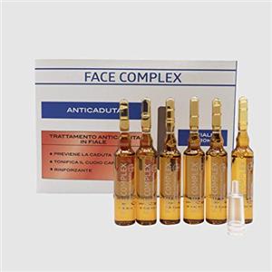 FACE COMPLEX - Trattamento Anticaduta Capelli - Previene la caduta, Tonifica il cuoio capelluto, Rinforzante - 6 Fiale da 10ML