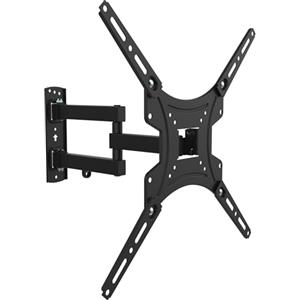 Atlantis P022-E15SBH Supporto TV parete orientabile, Staffa Braccio da Parete per TV da 13" a 60", Max 30Kg, Max VESA 400x400. Inclinazione Verticale +/-12°. Ruotabile 180° Estendibile fino 36,5cm.