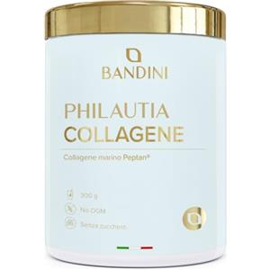 Bandini® Collagene Marino 12.000mg per Dose, 100% Puro, Integratore di Peptidi di Collagen Marino in Polvere, Collagene Idrolizzato Tipo I, Inodore, Per Pelle, Capelli e Unghie, Scorta da 300g