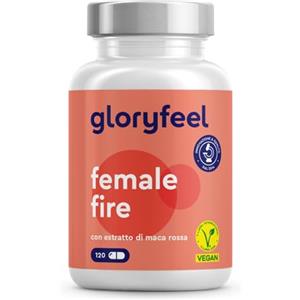 Gloryfeel Maca Rossa Peruviana, Alto Dosaggio con 400mg di Estratto di Maca Pura, con Inositolo, Vitamina C e fieno greco, Supporto contro Stanchezza, 100% vegan