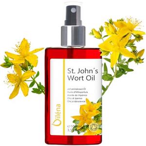 Oïléna OLIO Di IPERICO 100 ml Olio di Erba di San Giovanni rosso vivo Concentrato molto puro Olio d'Oliva Infuso di Iperico 100% Naturale Tintura Olio massaggi