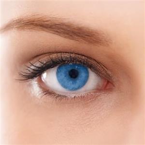 Easy Day Color Monthly Lens - BLUE Natural Super Realistic Design a 3 Tonalità - Lenti a Contatto Cosmetiche Mensili Senza Correzione, Gradazione 0,00 Diottrie