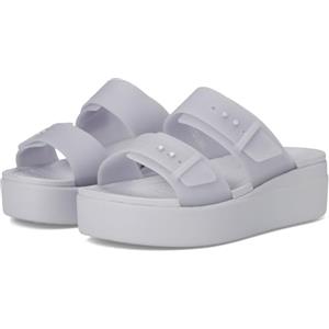 Crocs Brooklyn BuckleFrostedLowWedge, Sandali Donna, Purple Moon, 41/42 EU