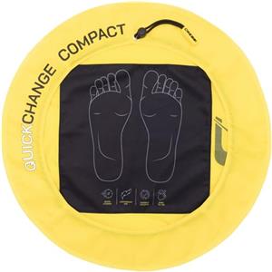 Cressi Quickchanging Mat Quickchanging Mat-Comodo Tappetino Igienico per Piedi, Cambio Indumenti, attività Acquatiche, Spogliatoi Piscina, Palestra e Spiaggia, Giallo, Ø 55cm