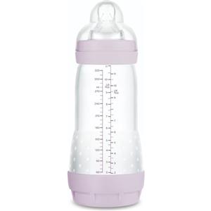 MAM Biberón Anticólicos, a partir de 4 Meses, 320ml, con Tetina 3 Flujo Rápido de Silicona de Fácil Aceptación, Autoesterilizable y Fácil de Limpiar, Easy Start Anti-Colic, Rosa Mate, Pack de 1ud