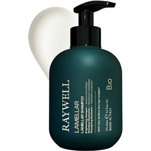 Raywell B.io Lamellar Shampoo - Shampoo delicato lucido con tecnologia a lamelle per capelli lisci, senza crespi, cura naturale dall'Italia (COSMOS Organic, senza parabeni e solfati) (275 ml)