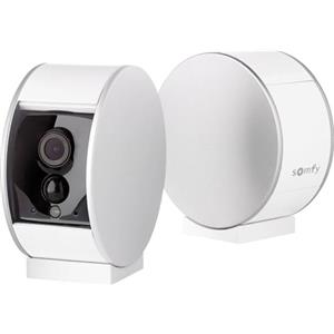 Somfy 2401507 - Telecamera per interni | Otturatore motorizzato | Rilevatore di movimento e visione notturna | Altoparlante e microfono