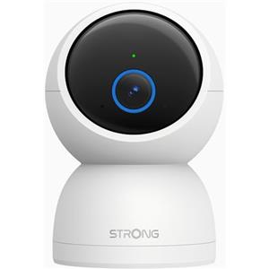 Strong - Telecamera di Sicurezza Interna 5MP, SHC05IR0-W, Sorveglianza Continua, Rilevamento Movimento, Visione Notturna, Wi-Fi, Autoportante, Compatibile con App, Vista Panoramica a 360°