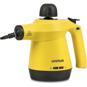 G3 Ferrari G90036 Attivap Pulitore a vapore, 1100W, Capacità 350 cc, Pressione 4 Bar, 30 g/min volume vapore, Protezione contro l'umidità, Tappo di sicurezza, Riscaldamento rapido, Giallo
