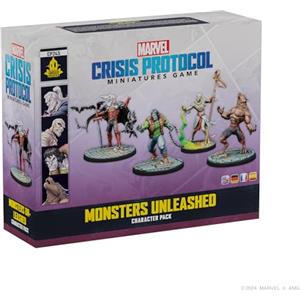 Asmodee Atomic Mass Games Asmodee Marvel Crisis Protocol: Monsters Unleashed | Espansione delle miniature | A partire da 14 anni | per 2 giocatori | 90 minuti per partita | Multilingua (include spagnolo)