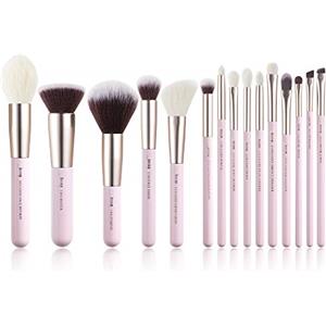 Jessup Set di 15 pennelli da trucco professionali per occhi, sopracciglia, labbra, ombretto, eyeliner e altri cosmetici, T293