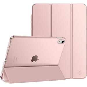 FINTIE Custodia per iPad (A16) 11ª Generazione 11" (2025) / iPad 10ª Generazione 10.9" (2022) - Sottile Leggero Opaca Semi-Trasparente Posteriore Cover Case con Auto Sveglia/Sonno, Oro Rosa