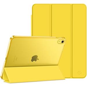 FINTIE Custodia per iPad (A16) 11ª Generazione 11" (2025) / iPad 10ª Generazione 10.9" (2022) - Sottile Leggero Opaca Semi-Trasparente Posteriore Cover Case con Auto Sveglia/Sonno, (Giallo scuro)