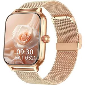 LODIMEKE Smartwatch Uomo Donna Chiamate Pressione Sanguigna Frequenza Cardiaca Sonno, 1.96'' AI Orologio 100+ Modalità Sportive, IP67 Impermeabile Contapassi Sveglia Calcolatrice iOS Android