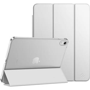 FINTIE Custodia per iPad (A16) 11ª Generazione 11" (2025) / iPad 10ª Generazione 10.9" (2022) - Sottile Leggero Opaca Semi-Trasparente Posteriore Cover Case con Auto Sveglia/Sonno, Argento