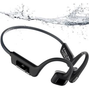 MONODEAL Cuffie Conduzione Ossea Bluetooth 5.4 Subacquee per Piscina IP68 Impermeabile Auricolari MP3 Subacqueo 8G Auricolari Sport per Nuoto, Corsa