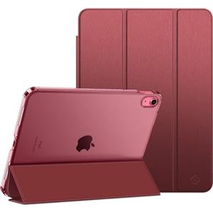 FINTIE Custodia per iPad (A16) 11ª Generazione 11" (2025) / iPad 10ª Generazione 10.9" (2022) - Sottile Leggero Opaca Semi-Trasparente Posteriore Cover Case con Auto Sveglia/Sonno, (Burgundyrosso)