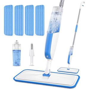 MANGOTIME Scopa Lavapavimenti a Spruzzo Spray Mop - MANGOTIME Mocio Spray Mop Lavapavimenti Scopa Lavapavimento Microfibra Mocio Pavimenti Professionale per la maggior parte dei tipi di pavimenti duri