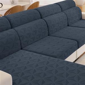 Ystyle Copricuscini Divano Elasticizzato, Copri Cuscini Per Divano, Copridivano Cuscini Separati, Copri Seduta Divano Universale, Sofa Seat Cover, Coprisedile Divano (1 Posto, Grigio Scuro)