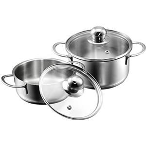 Kopf Mini pentola Parvus, 2 pz., Ø 14 + 14 cm, 0,7 + 1 litro, acciaio inox