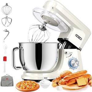 CHeflee Impastatrice Planetaria 2000W Impastatrice Professionale 8 L Ciotola in Acciaio inox,6 Velocità,Ad Coperchio Antipolvere con,Sbattitore,Frusta,Gancio Per,Alta Potenza Multifunzione Mixer