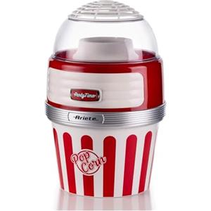 Ariete Pop Corn XL Party Time 2957, Macchina Pop Corn con Ciotola Estraibile, Cottura ad Aria Calda, Incluso Dosatore, 60gr di Pop Corn in Meno di 2 Minuti, 1100 W, Rosso