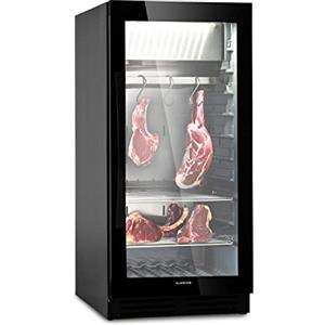 Klarstein Essiccatore Alimentare, Essiccatore per Carne, Abbattitore Domestico di Temperatura, Mini Frigo a Zona Singola, Frutta Verdura Carne Essiccata, Disidratatore Alimentare LED, 1-25°C, 233 L