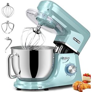 CHeflee Impastatrice Planetaria 2000W Planetaria Professionale 8 Litri Contenitore inox con Maniglia,Sbattitore, Frusta, Gancio per Impastare 6 Velocità