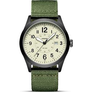 LN LENQIN Orologio Uomo Orologi Militari Analogici Al Quarzo Per Uomo Orologi da Polso Impermeabili Con Data Orologio Sportivo Tattico Militare Cinturino in Nylon