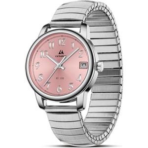 LN LENQIN Orologio da donna Orologi da donna in acciaio inossidabile Orologi impermeabili per donna Orologio da polso analogico al quarzo Cinturino espandibile