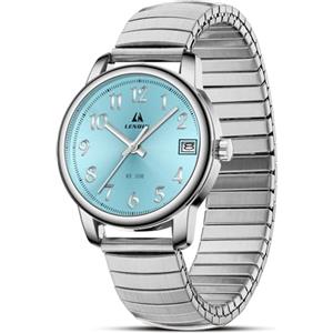 LN LENQIN Orologio da donna Orologi da donna in acciaio inossidabile Orologi impermeabili per donna Orologio da polso analogico al quarzo Cinturino espandibile