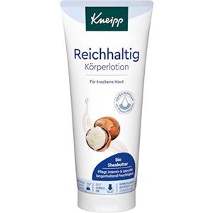 Kneipp Lozione per il corpo ricca, per la pelle secca, con burro di karitè biologico, assorbe rapidamente, 200 ml