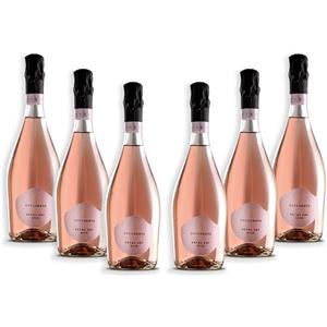 Arione 800 | Spumante Extra Dry Rosè, Confezione da 6 Bottiglie da 750 ml