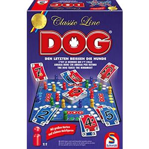 Schmidt Spiele 49412 Dog in Classic Line, personaggi da gioco extra grandi, in legno, grandi carte, multicolore [Esclusivo Amazon]