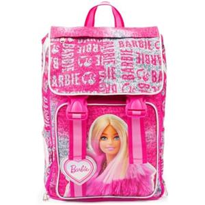 Giochi Preziosi Barbie - Zaino Estensibile Con Schienale Comfort Back, Tasca Frontale E Interna,Maniglia, Spallacci Imbottiti Dim. 29 X 40 X 13 (+9) Cm. Litri 15/25,Scuola Elementare