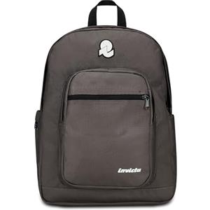Invicta Zaino Scuola Jelek Plain, Grigio, Zaino Doppio Scomparto Super Capiente Con Tasca Porta PC o Tablet, Tasca Porta Borraccia e Tasca Con Organizer, Scuole Medie Superiori e Viaggio, Unisex