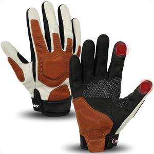 evermotor Guanti da moto, guanti da moto uomo donna, guanti estivi touchscreen per moto, motocross, scooter, ciclomotore, quad, ATV, mountain bike, L