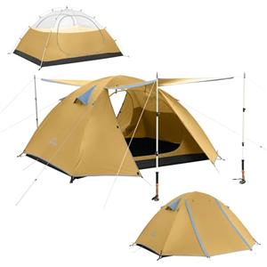 Naturehike Bleik Tenda a cupola ultraleggera per 2 persone, con 2 tende per campeggio, trekking e ciclismo (verde/2 persone)