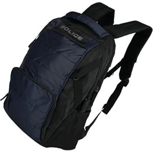 Police Zaino Uomo/Donna in Nylon, Sportivo, Casual, Business, Porta PC per Laptop fino a 17'', ideale per Lavoro, Viaggio, 30 L