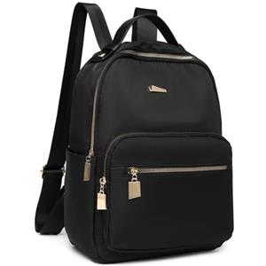 Kommodum - Zaino Donna Zainetto Borsa a Spalla Borse a Mano Leggero Casual Multi-uso per Tempo libero Viaggio Lavoro Shopping Colore Nero (Grande)