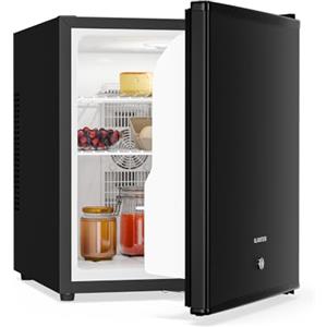 Klarstein - Frigorifero, mini frigorifero con sportelli in vetro, mini frigo da 44L per bevande, snack & cosmetici, frigorifero piccolo & silenzioso, ripiani regolabili, piccolo frigorifero