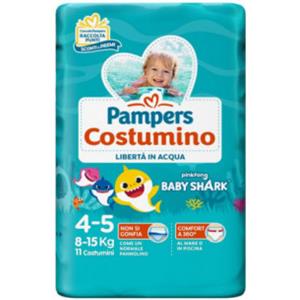 FATER SPA Pampers Costumino Baby Shark Cp S 4-5 11 Pezzi