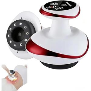 Generico Cellulite Massaggiatore4‑In‑1: Aspirazione, Vacuum, Gua Sha. Massaggio Elettrico Con Calore, Tonifica Pelle E Migliora Circolazione. Per Cosce, Addome, Spalle, Mani, Viso (Rosso)