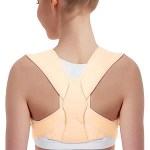Vicorrect Correttore di postura, regolabile postura correttore schiena per supporto schiena, collo e spalle, cintura dorale da donna per alleviare il dolore al collo, spalle e parte superiore della schiena S/M