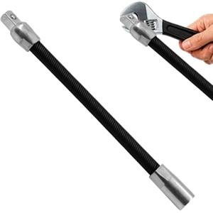 Generic Chiave di prolunga flessibile - Utensili a cricchetto con albero pieghevole in acciaio, chiave dinamometrica, meccanismo di accesso fisso, strumento di prolunga per la riparazione di auto, Hol