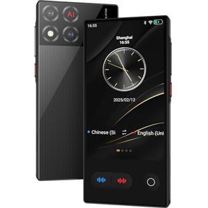 VXVMN S30 PRO Traduttore Vocale Istantaneo Multilingue, Traduttore Simultaneo Vocale Ai Translator con 148 Lingue, Portatile Traduzione di Foto, Supporta WiFi/Bluetooth con Batteria da 1500 mAh