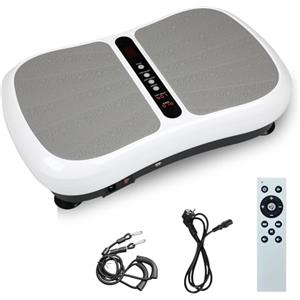WAVESKY Pedana vibrante, rüttelplatte per sport e fitness a casa, workout, 99 livelli di intensità, 5 programmi di allenamento, dispositivo di massaggio con altoparlante Bluetooth, allenamento completo del
