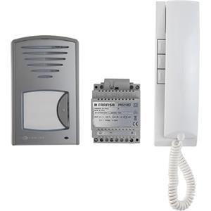 FARFISA Kit Citofono Audio Monofamiliare 1CKSD+ NEW, Citofono 2 fili (1+1) con Cablaggio Ridotto per Installazione semplice