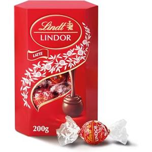 Lindt Lindor Praline di Cioccolato al Latte 16 Cioccolatini, Confezione 200g