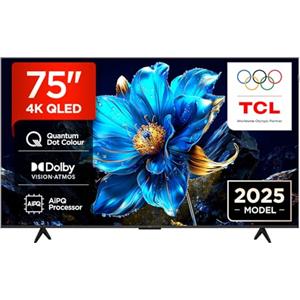 TCL 75P7K 75" QLED 4K HDR TV, Google TV, Smart TV (Dolby Vision & Atmos, Game Master, Motion clarity)